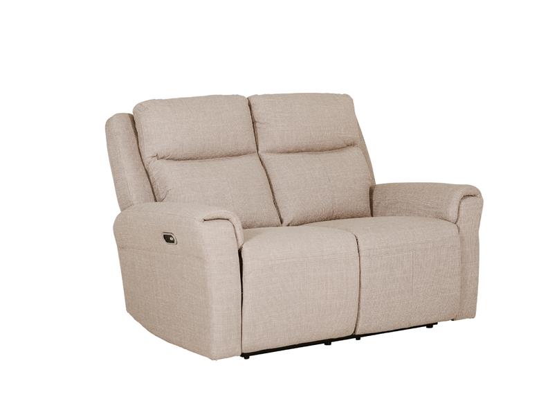 Russo 2 Seater Fabric Electric Recliner - Mushroom (Pre-order for September delivery)
