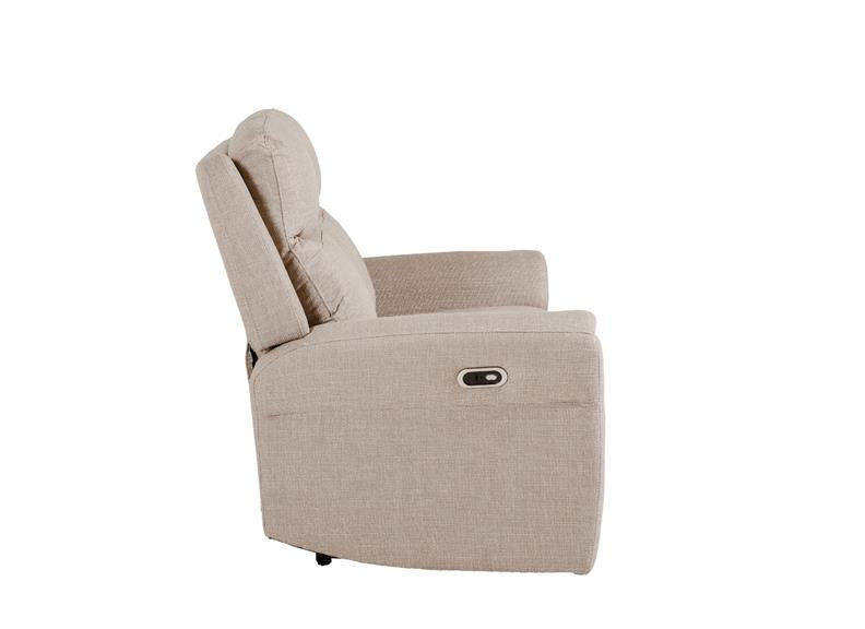 Russo 2 Seater Fabric Electric Recliner - Mushroom (Pre-order for September delivery)