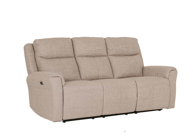 Russo Mushroom Fabric 3PP Sofa