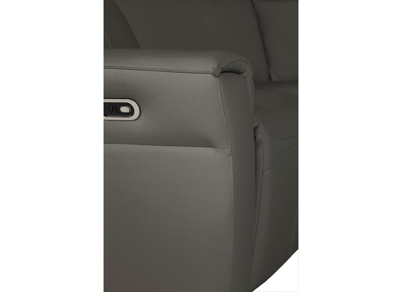Russo Corner Group Electric Recliner (4pcs) (NETT) -  Ash