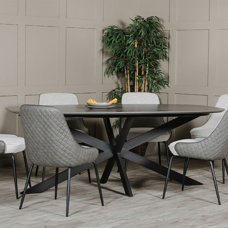Sadia 1600 Oval Dining Table