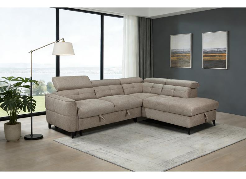 Samantha Corner Sofa/Sofa Bed In Brown