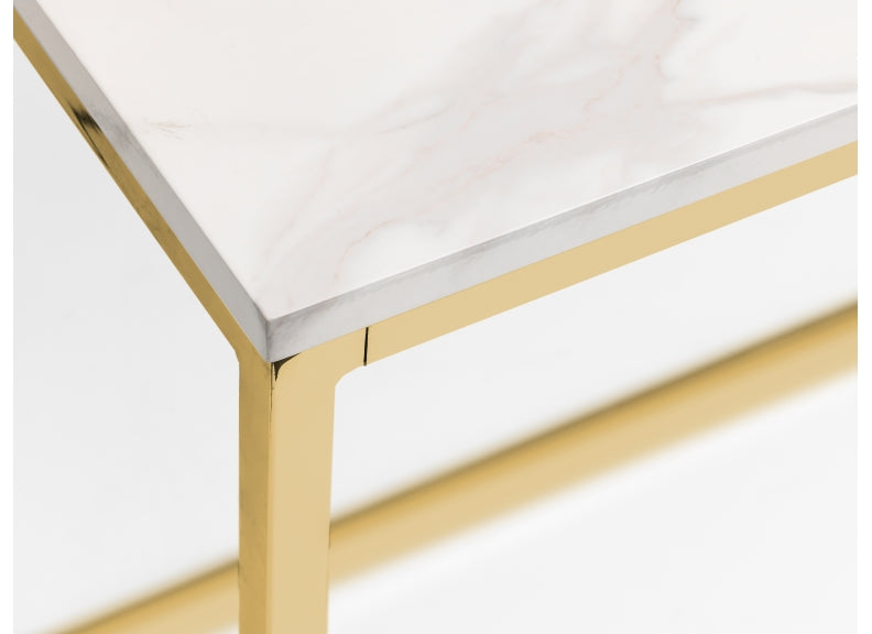 Scala Marble Effect Table & Vittoria Chair Set