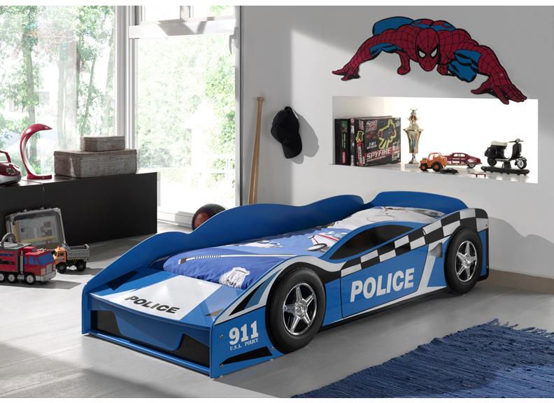 CARBEDS TODDLER POLICE 70 X 140 CM BLUE