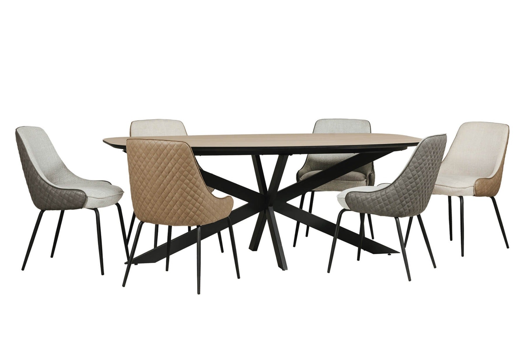 Sadia Oval Dining Tables in Oak – Stylish & Durable | Available in 1600mm & 2000mm