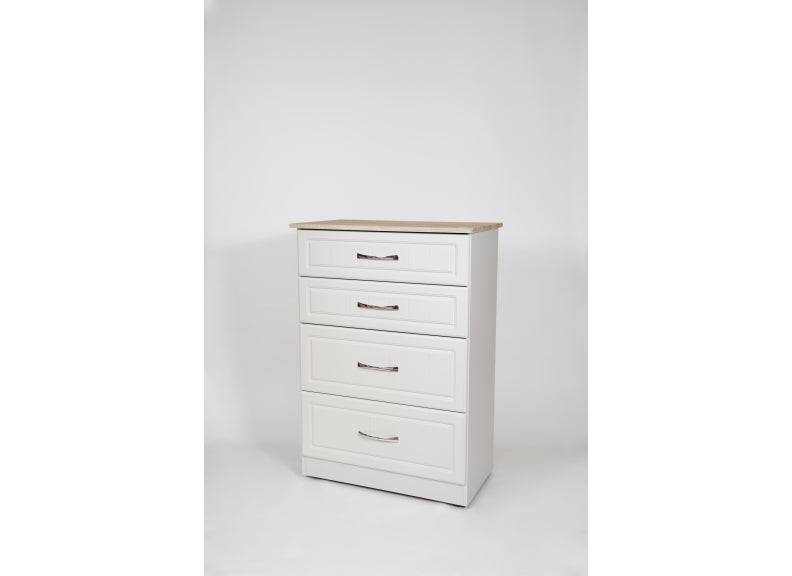 Shannon Grey & Oak Four Drawer Deep Chest