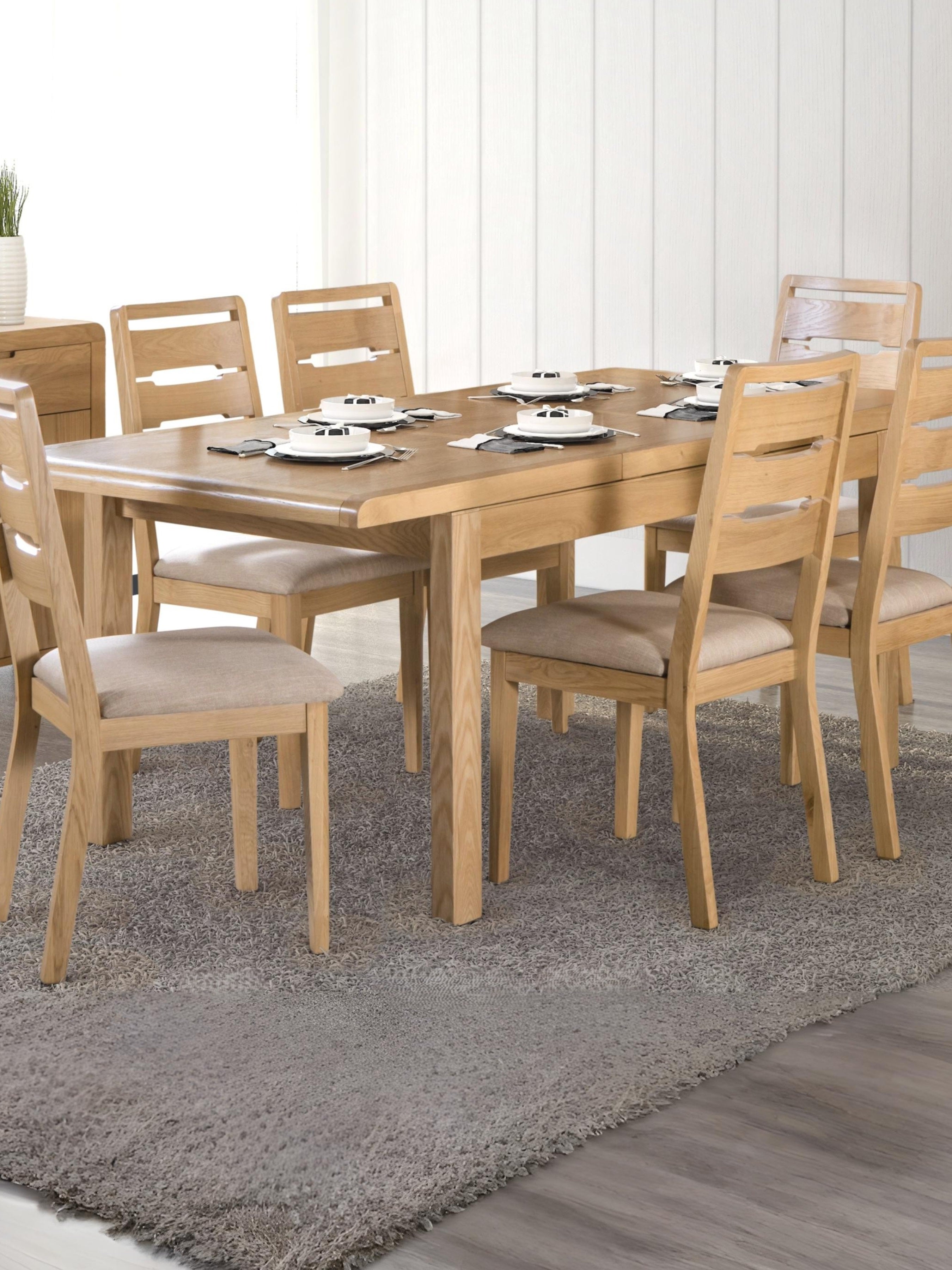 Curve Oak Dining Table
