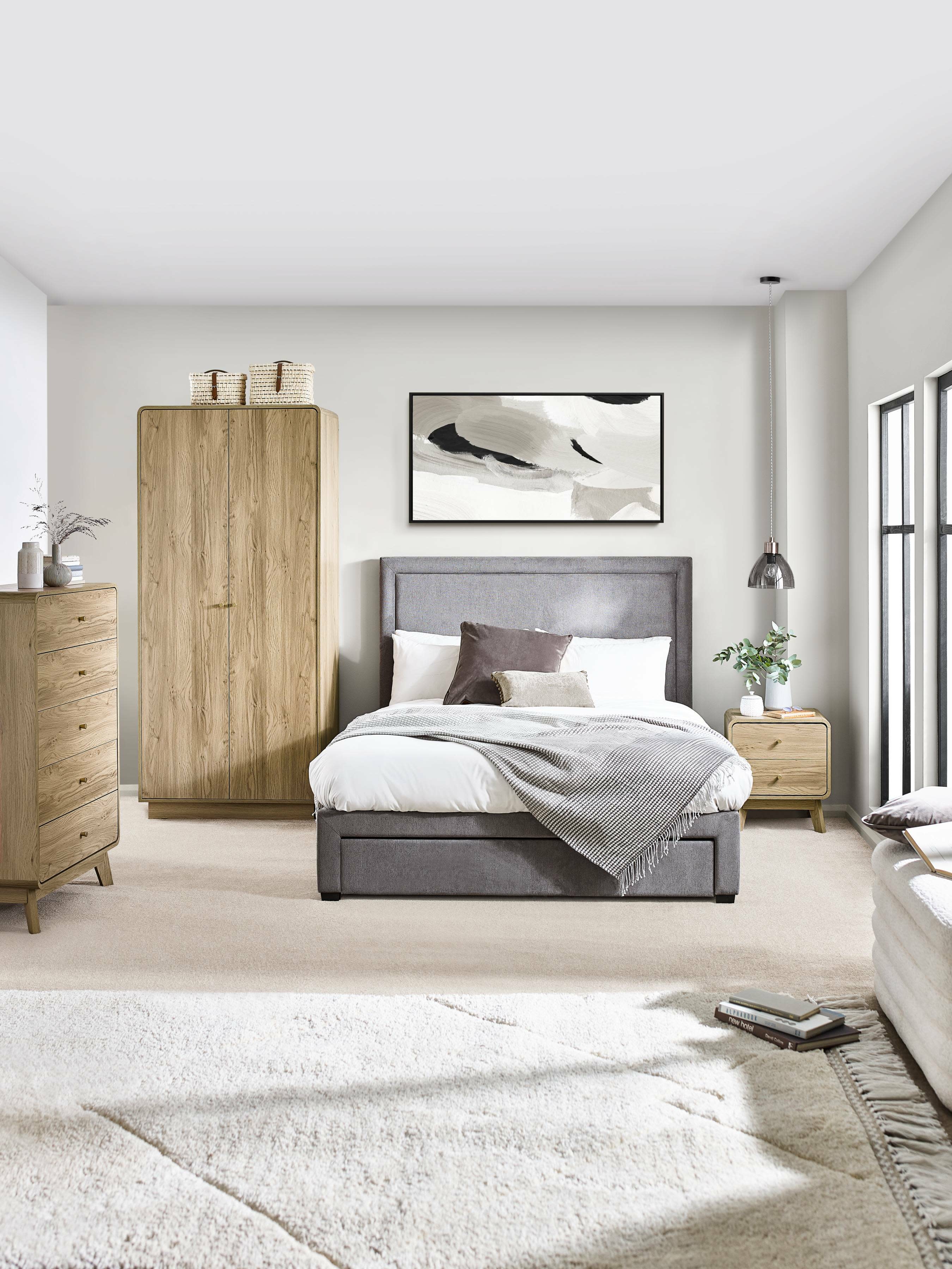 Ingrid 6 Drawer Dresser Oak