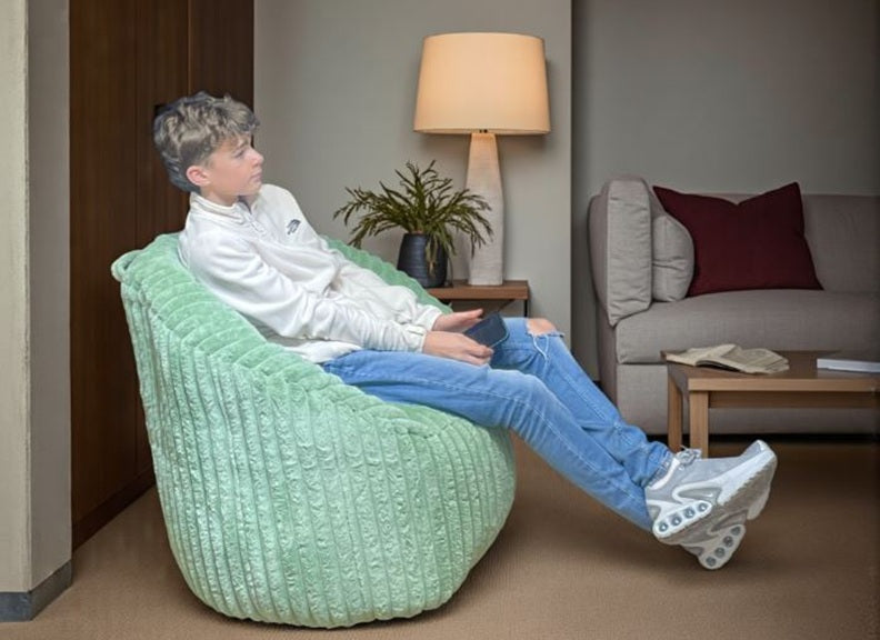 Snug Milano Green Corded Bean Chair