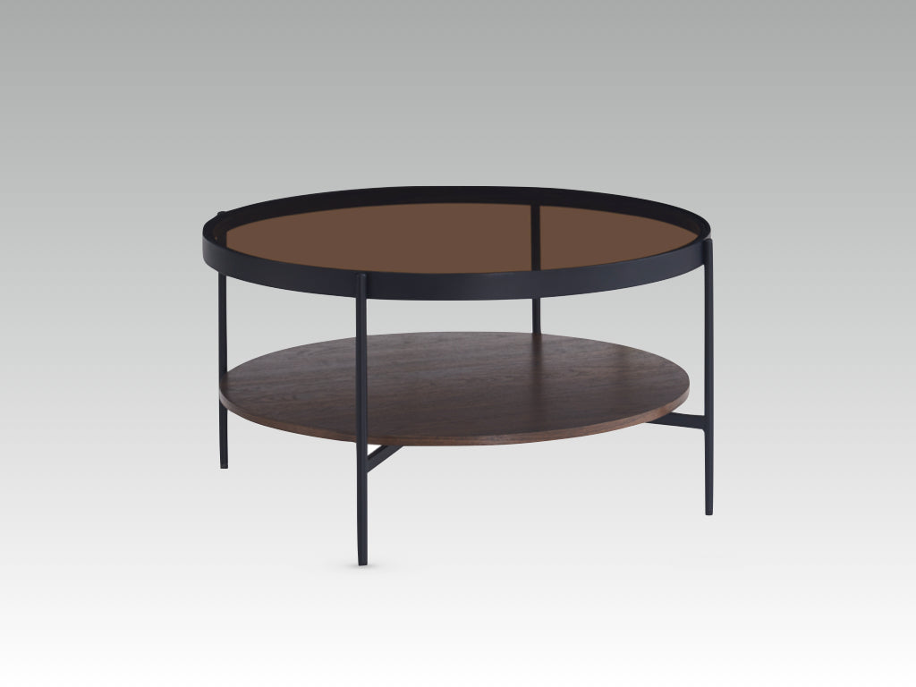Soho 80cm Rnd Coffee  Table Walnut