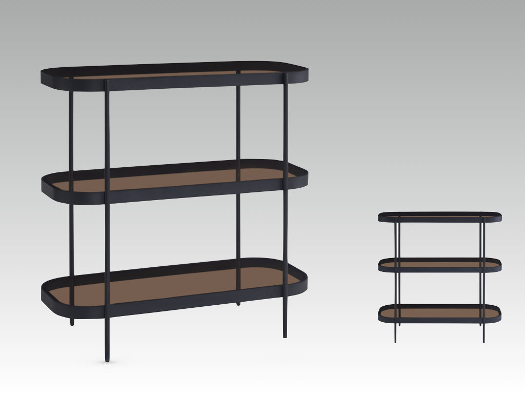 Stylish Walnut Soho Low Bookcase for Modern Living Spaces