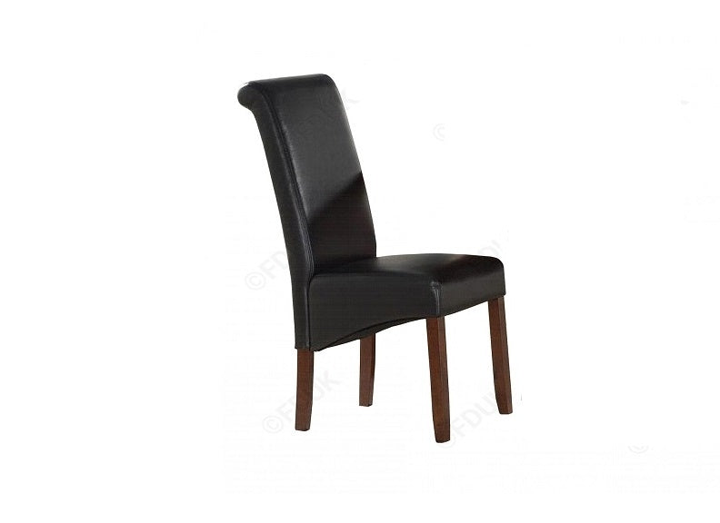 Sophie PU Acacia Leg Dining Chairs