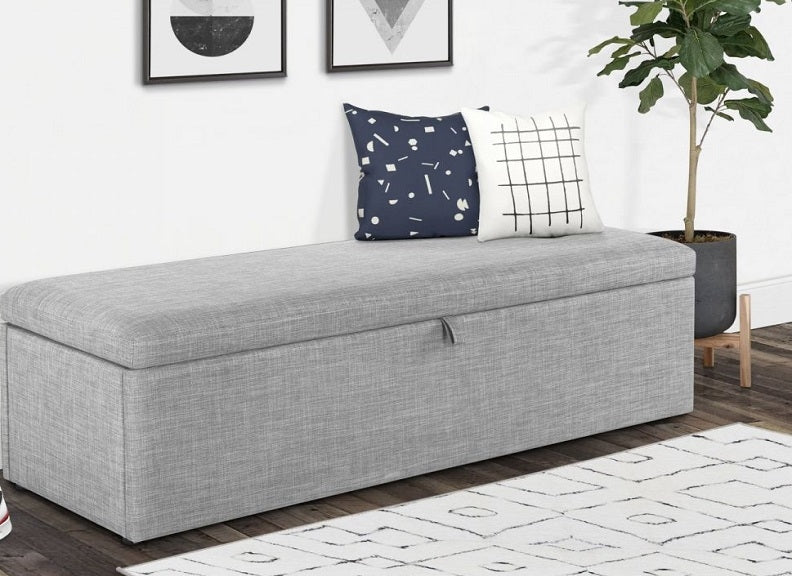 Sorrento Light Grey Blanket Box