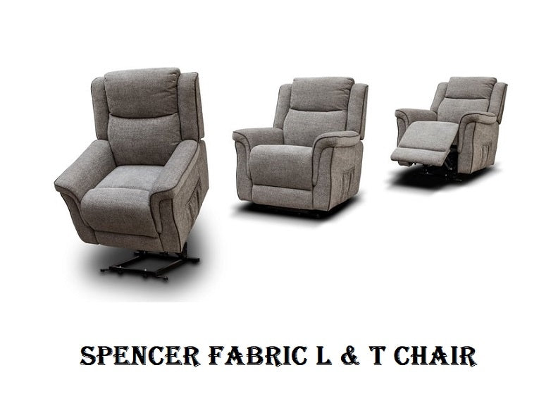 Spencer Grey Fabric L & T Chair