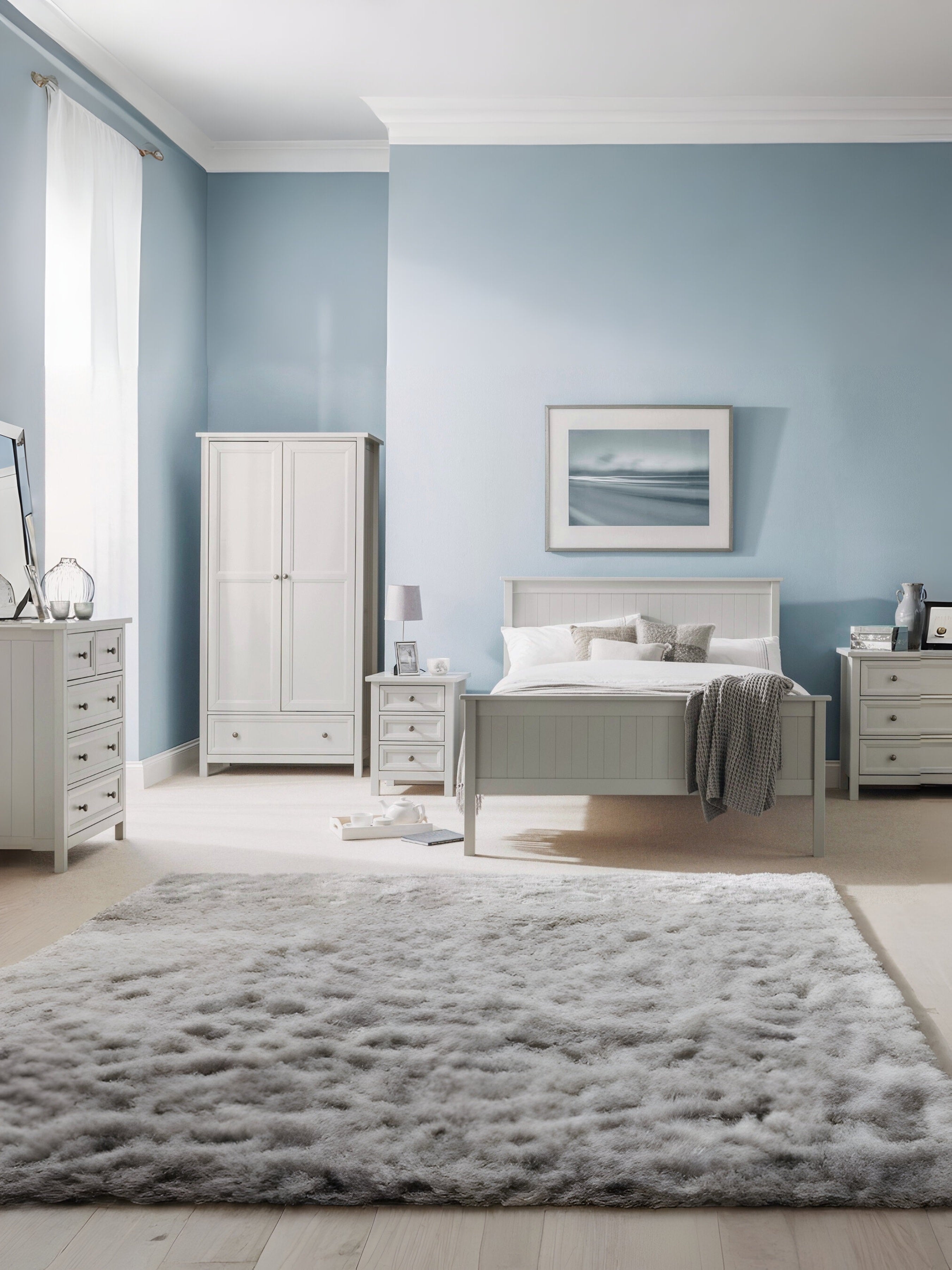 Maine 150cm King Bed - Dove Grey