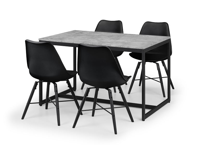 Staten Metal Frame Table & Kari Chair Set