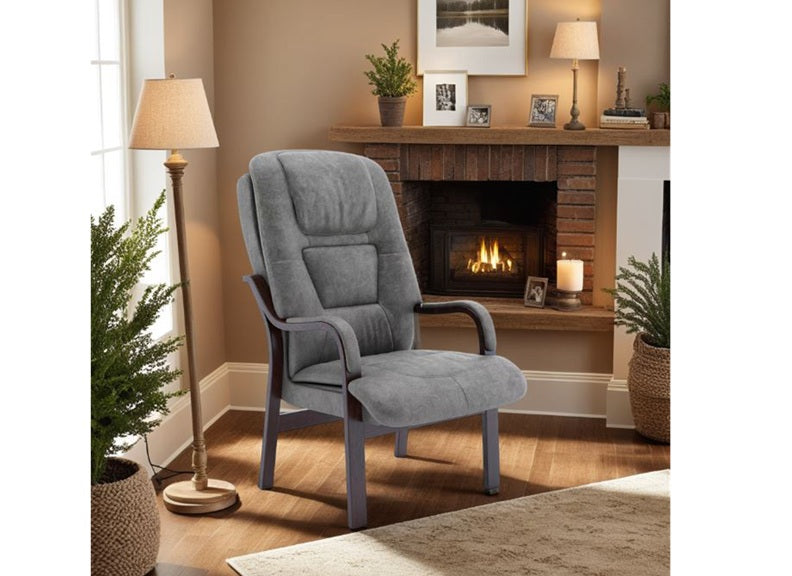 Stirling Velvet Grey Orthopaedic Chair