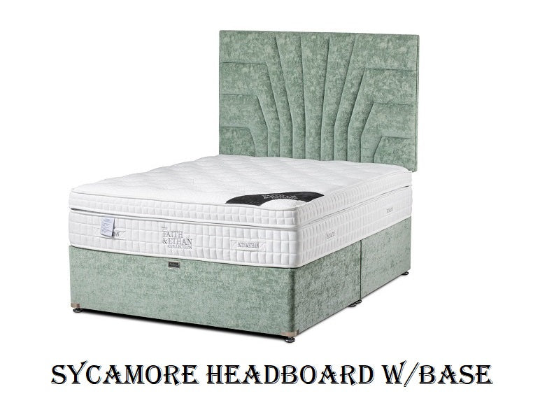 Durabeds 63 Inch F/S Sycamore Headboard - Fabric Multi Pleated Design
