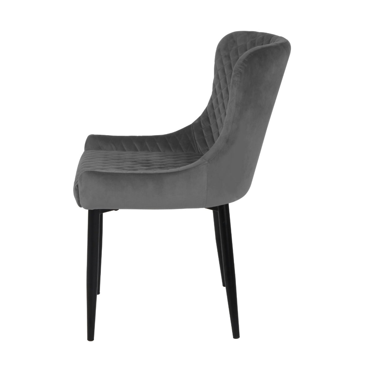 Talia Dining Chair Grey Velvet