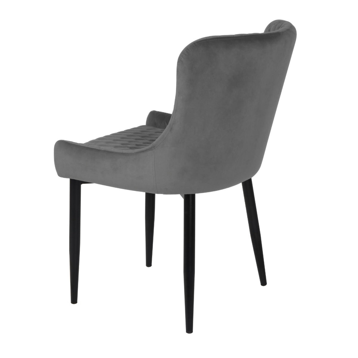 Talia Dining Chair Grey Velvet