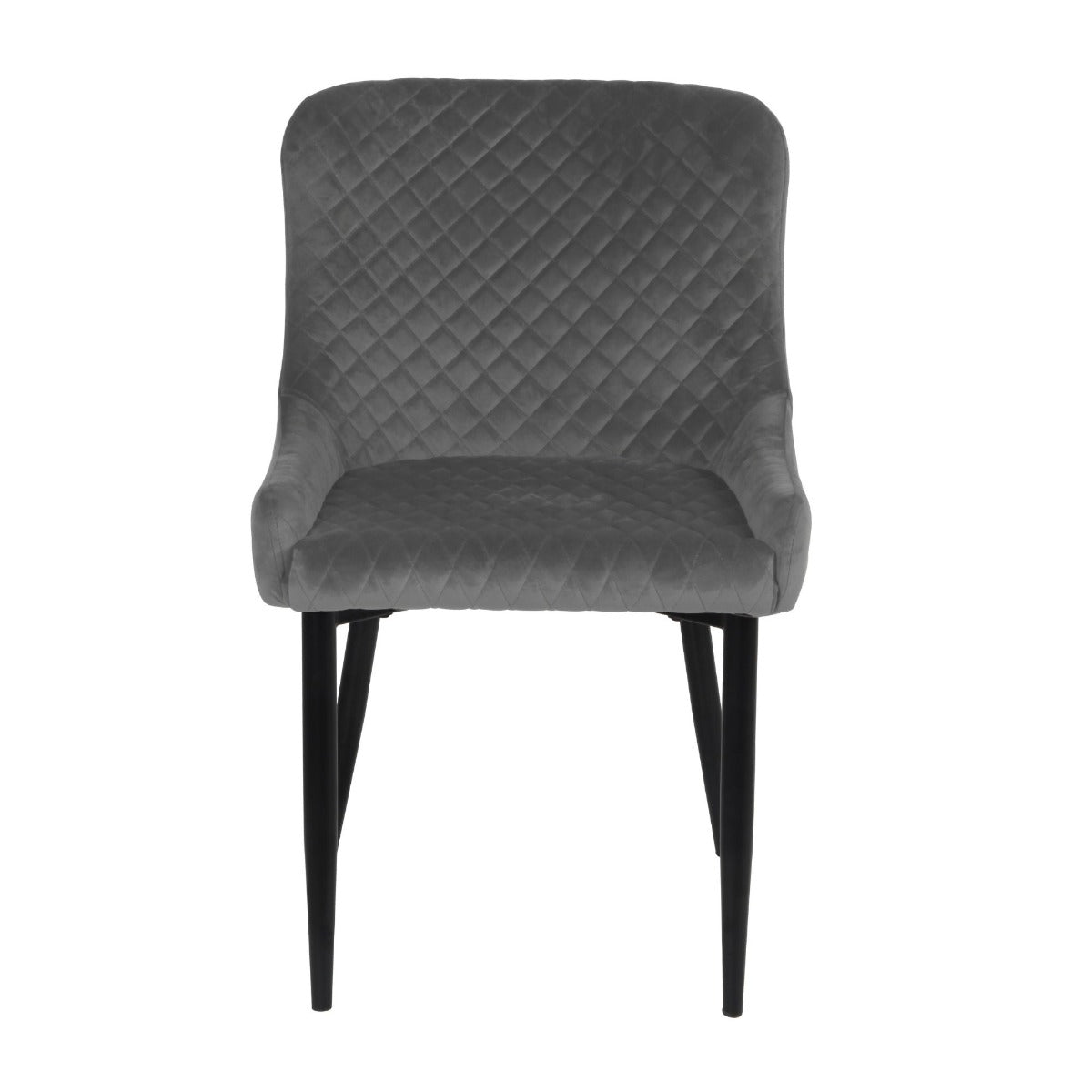 Talia Dining Chair Grey Velvet