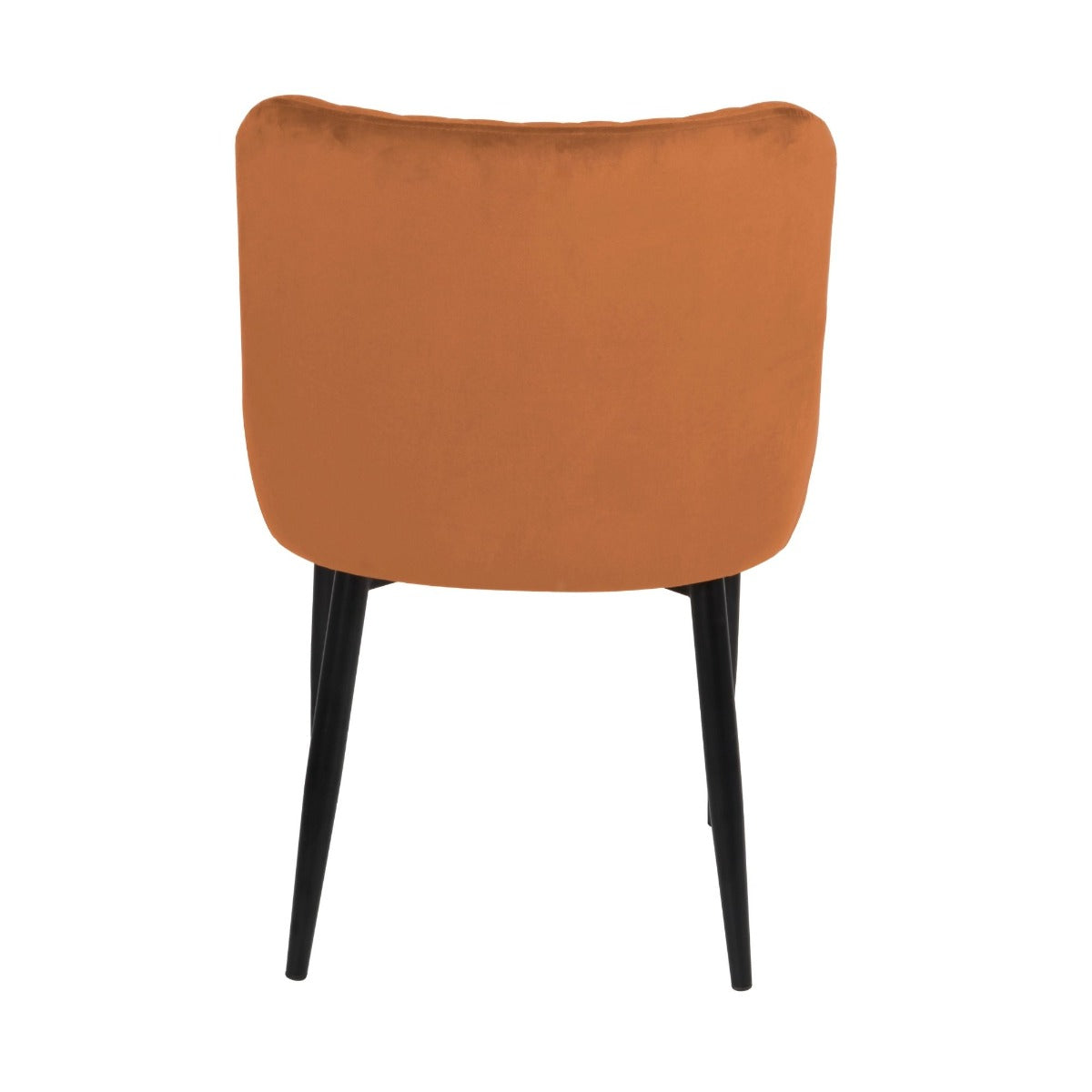 Talia Dining Chair Orange Velvet