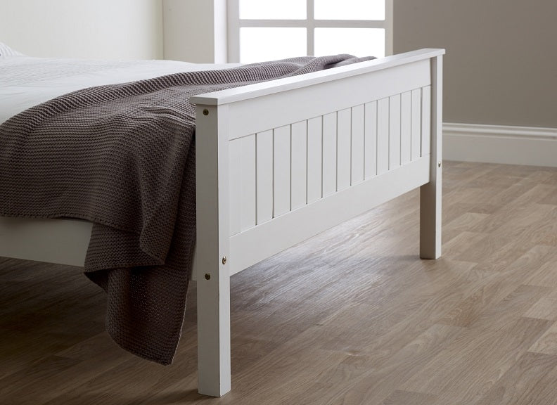 Hauteville White Bed High Footend