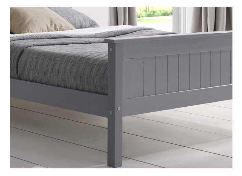 Hauteville Light Grey Bed - detail