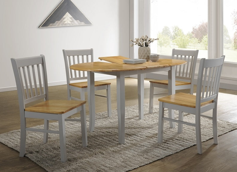 Thames Ext Grey & Oak Set