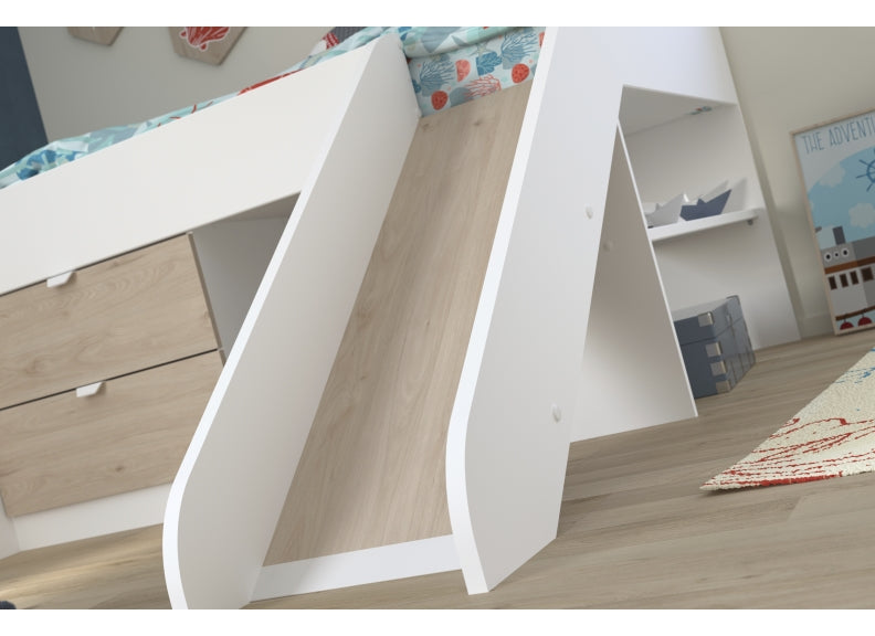Tobo Bed With Slide & Chest