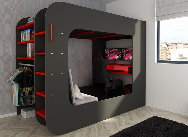 M-Space Bed With Sofa Bed - closed