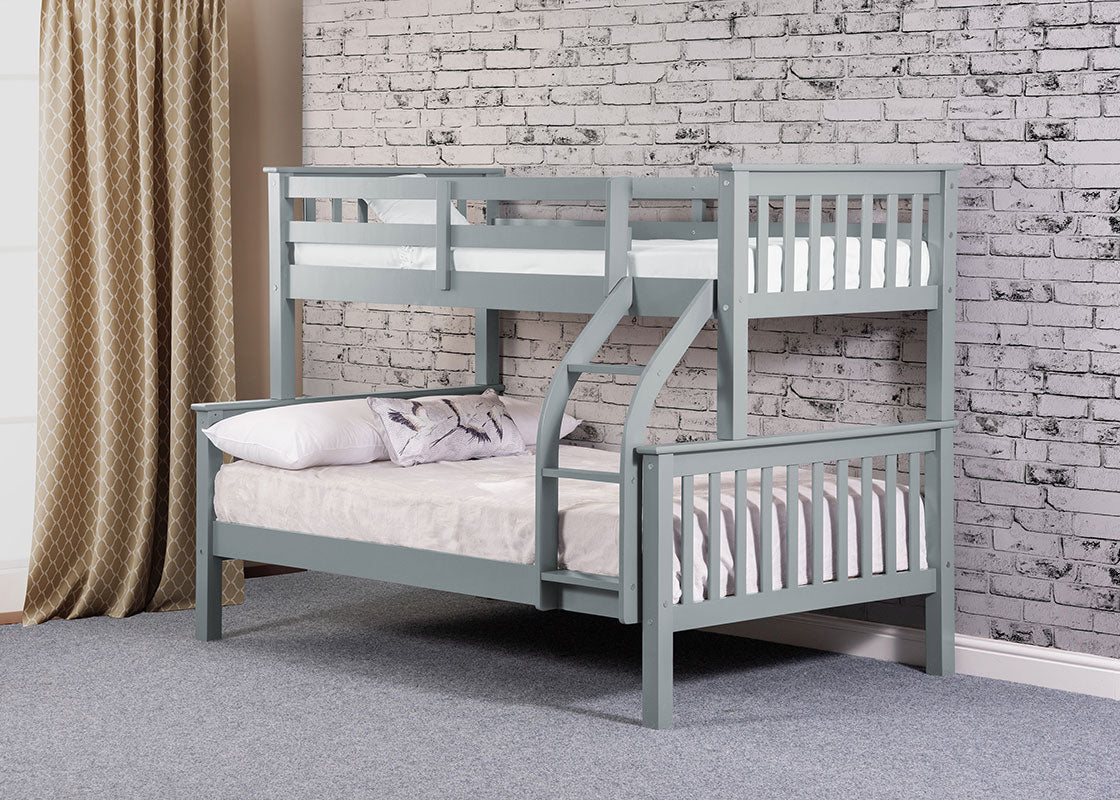 Treble Bunk bed in Grey or White