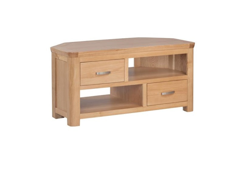 Treviso Oak Corner TV Stand