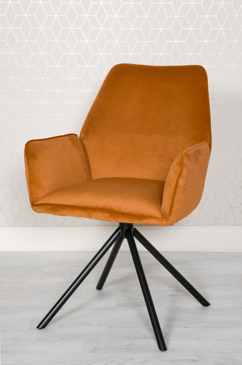 Two Uno Chairs - Burnt Orange