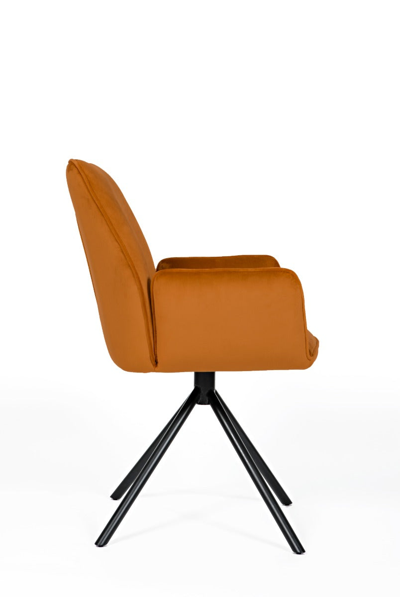 Two Uno Chairs - Burnt Orange