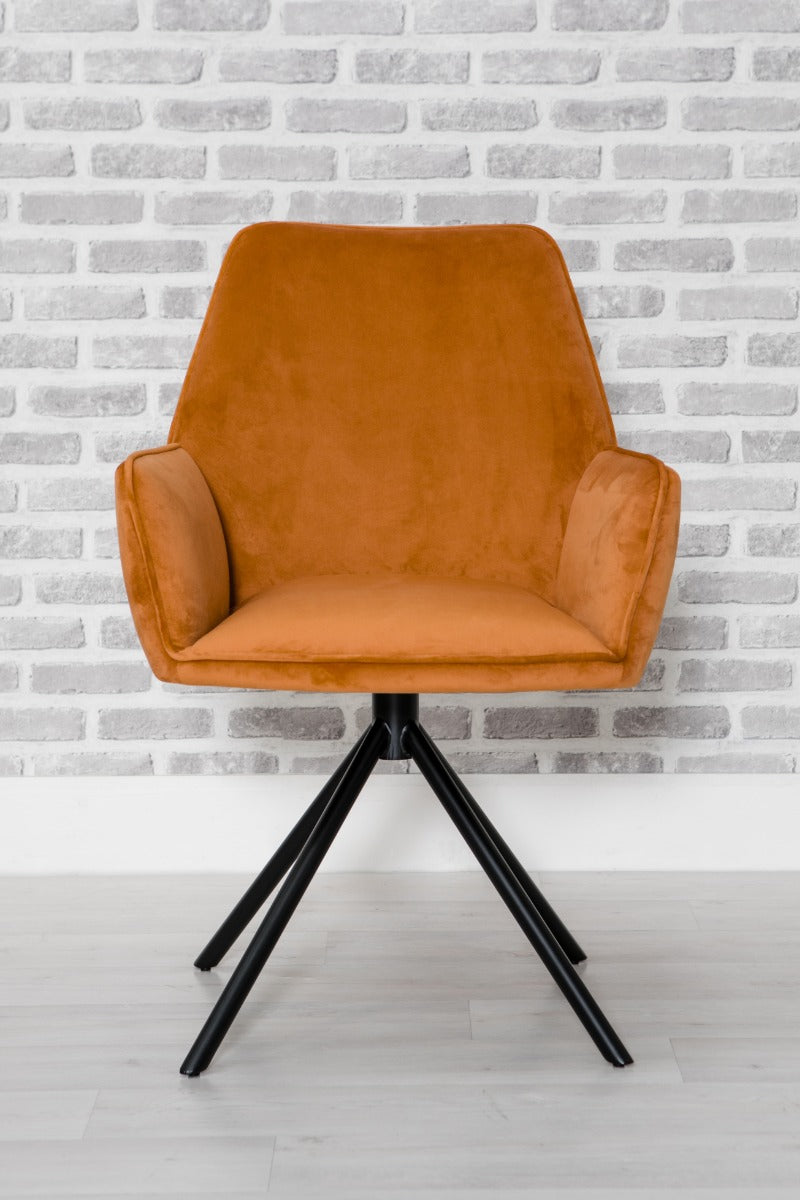 Two Uno Chairs - Burnt Orange