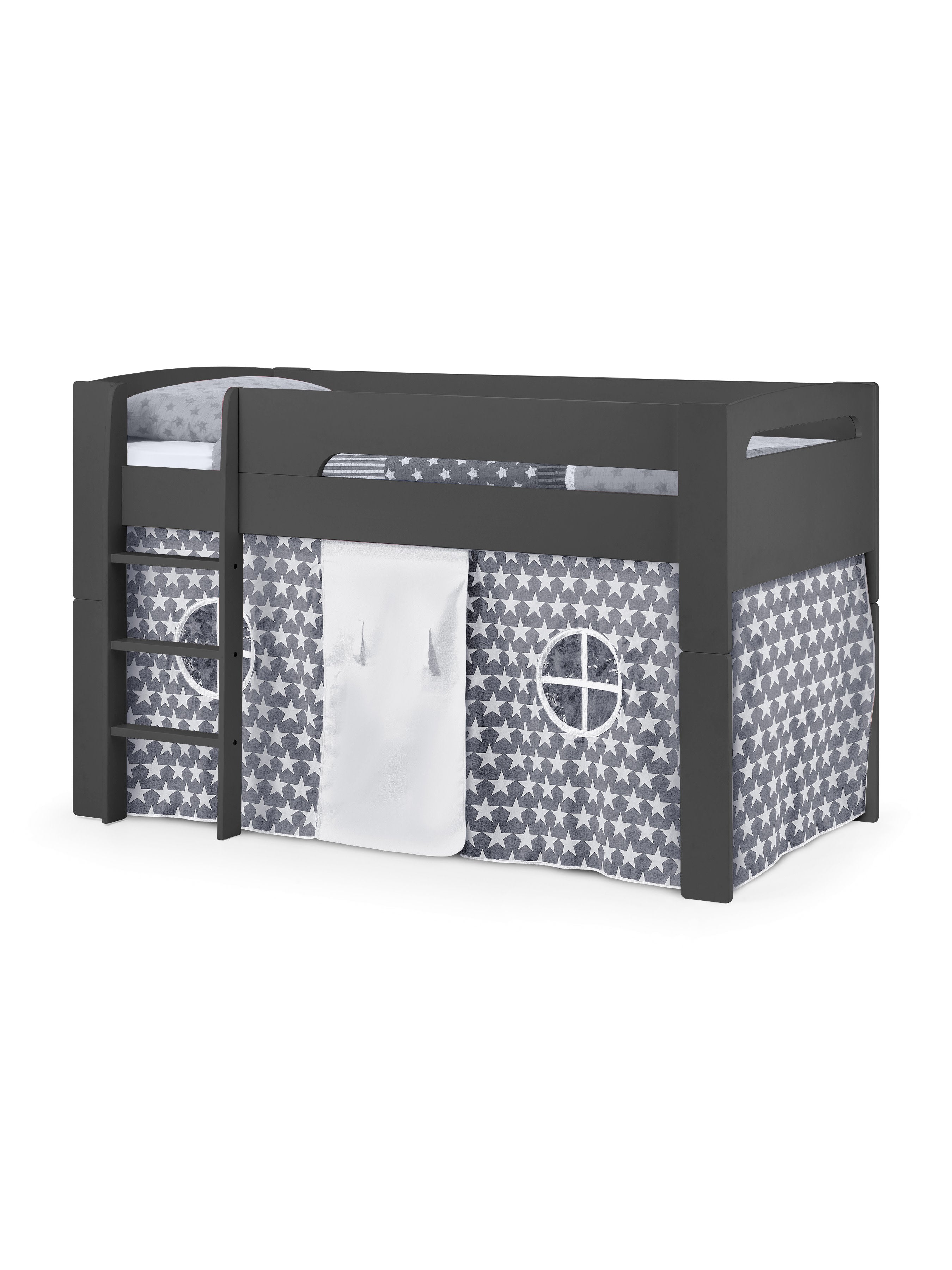 Pluto Anthracite 90cm Single Midsleeper with Grey Star Pluto Tent