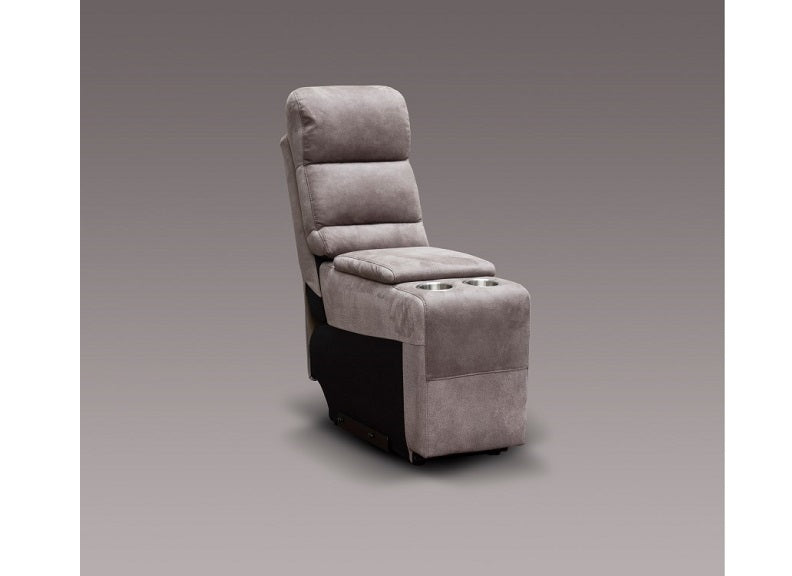 Urban Brown Grey Round Corner Sofa