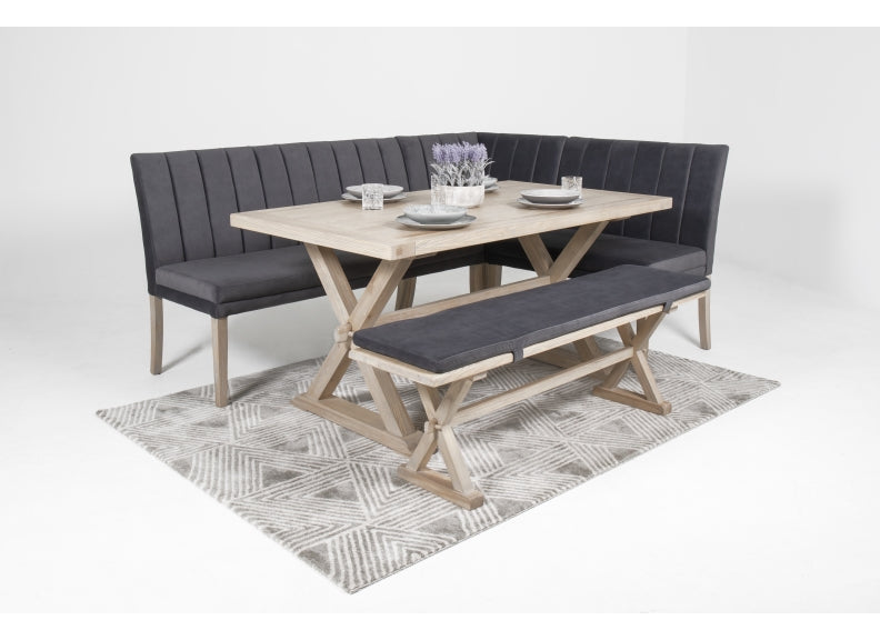 Valent Fabric Corner Bench