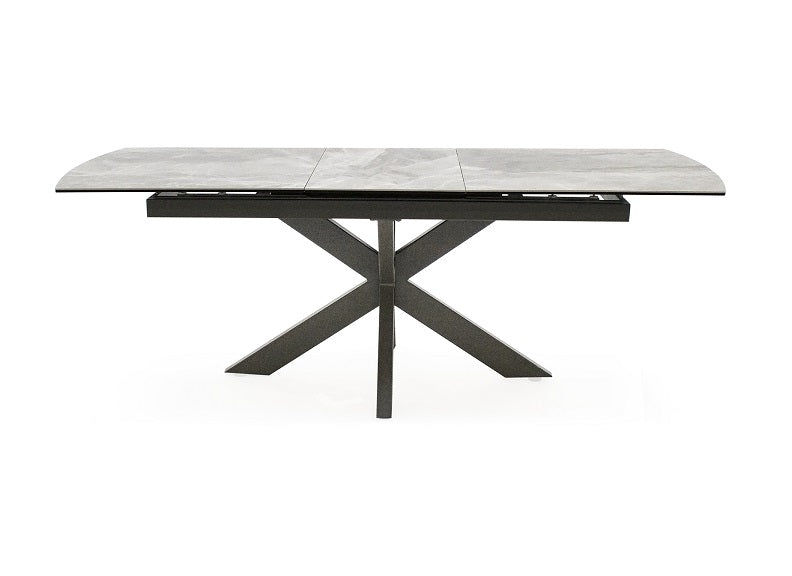 Valerius Extending Table & 6 Pembroke Charcoal Chairs