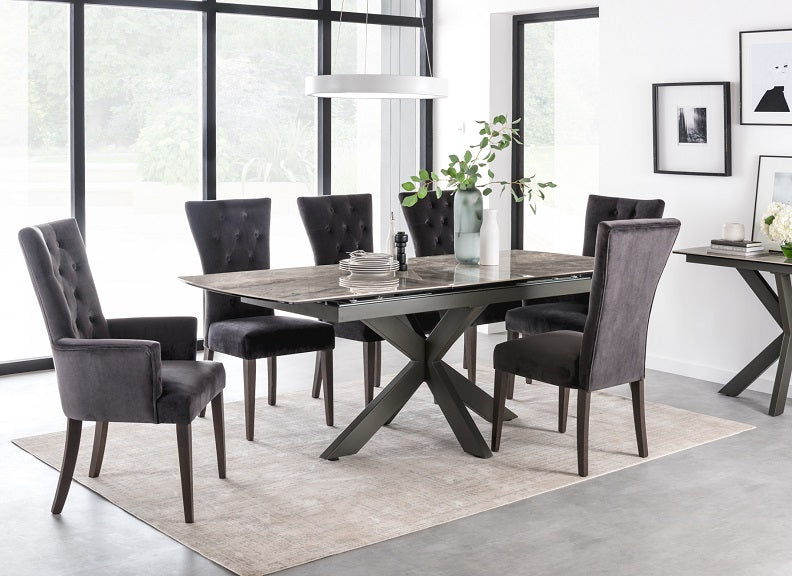 Valerius Table W/Pembroke Charcoal Chairs - room