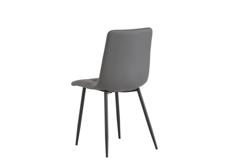 Virgo Grey Faux Leather Chair