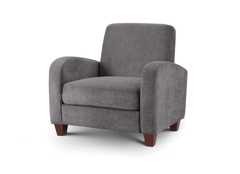 Vivo Grey Fabric Armchair