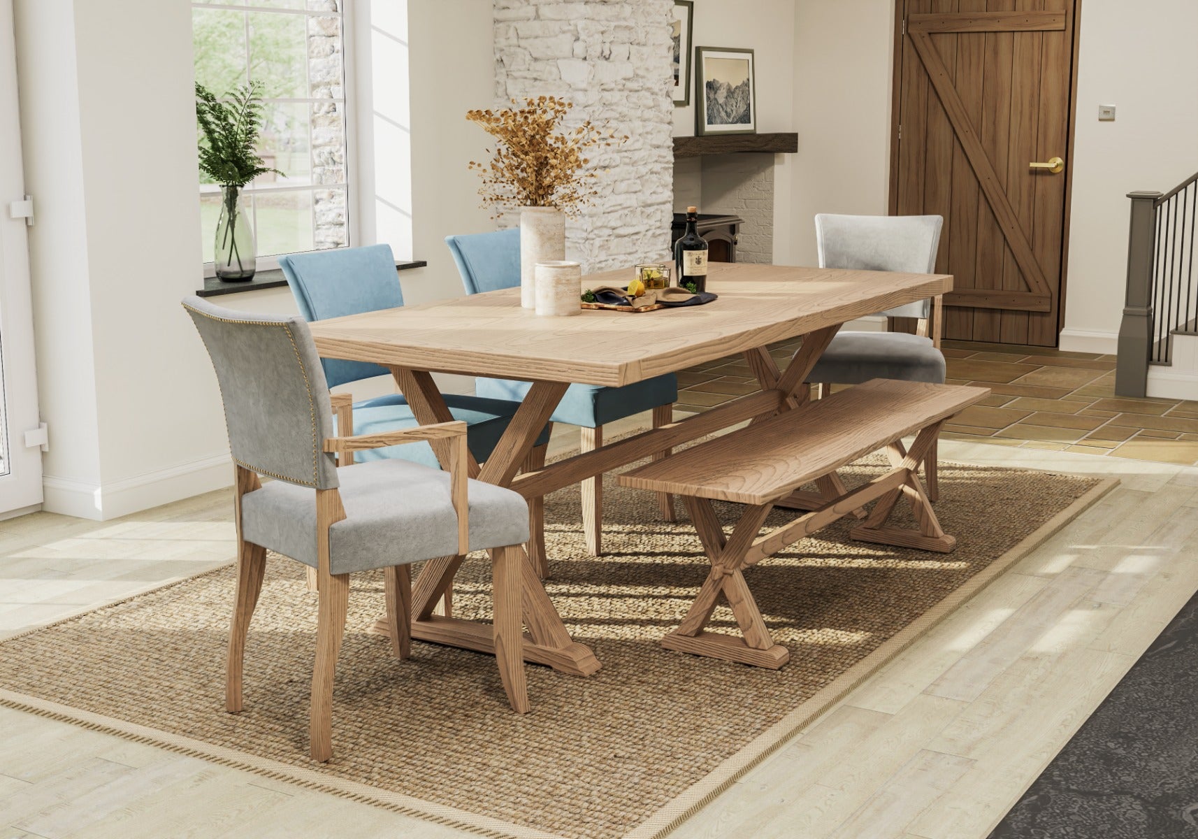 Valent 1.5 m Padded Seat Bench