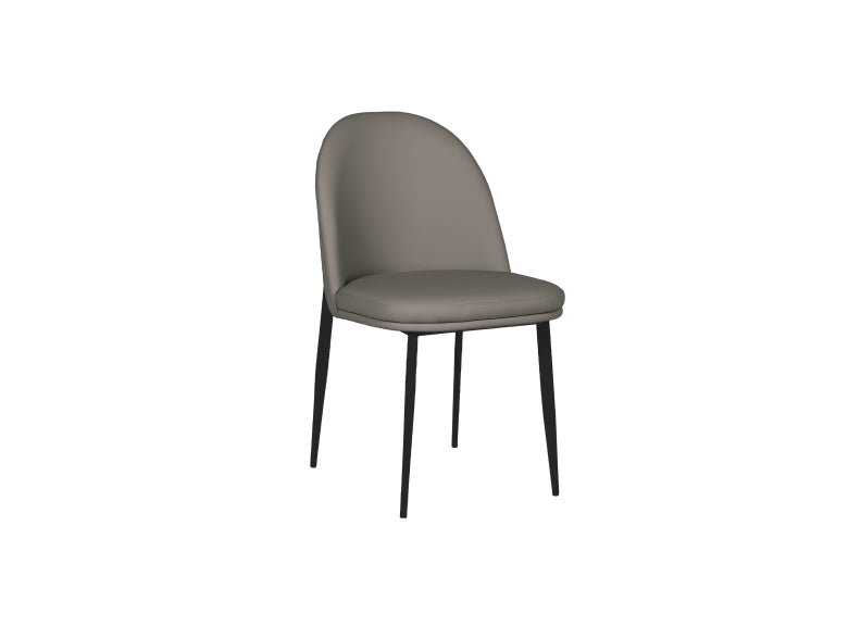 Valent Faux Leather Grey Chair - 1