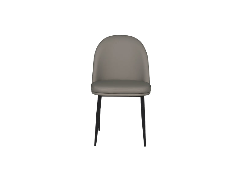 Valent Faux Leather Grey Chair - 2