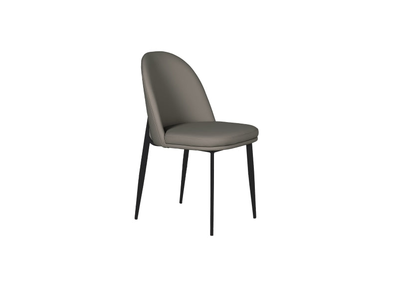 Valent Grey Faux Leather Chair - 3