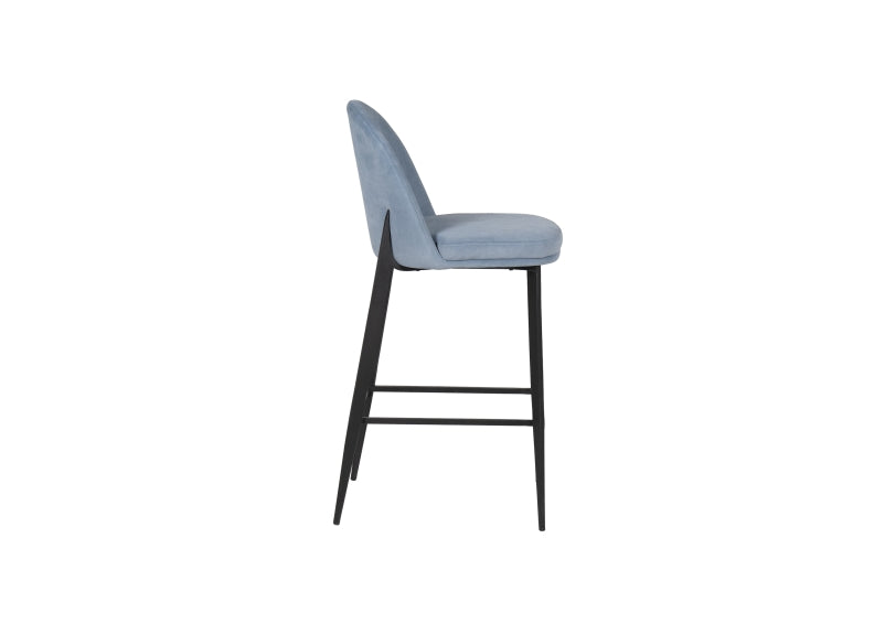 Valent Blue Bar Chair - side