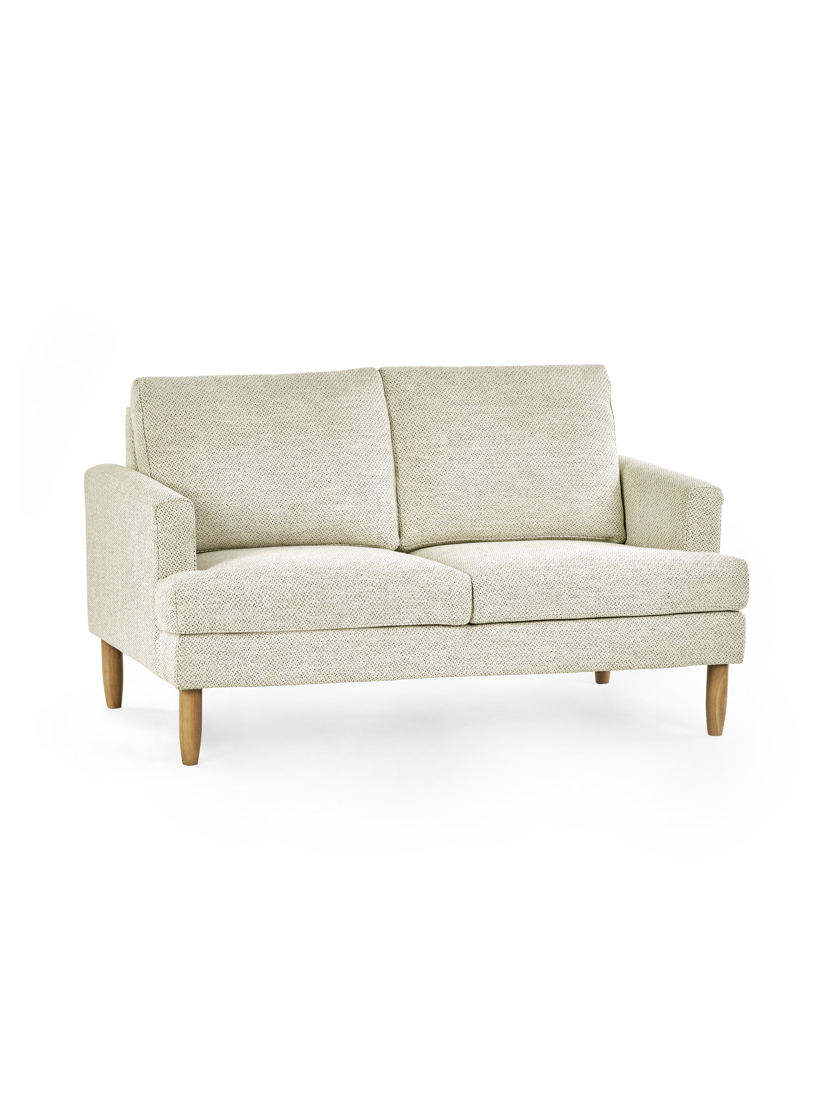 Daisy Beige Pearl Barley Upholstered Compact 2 Seater Sofa