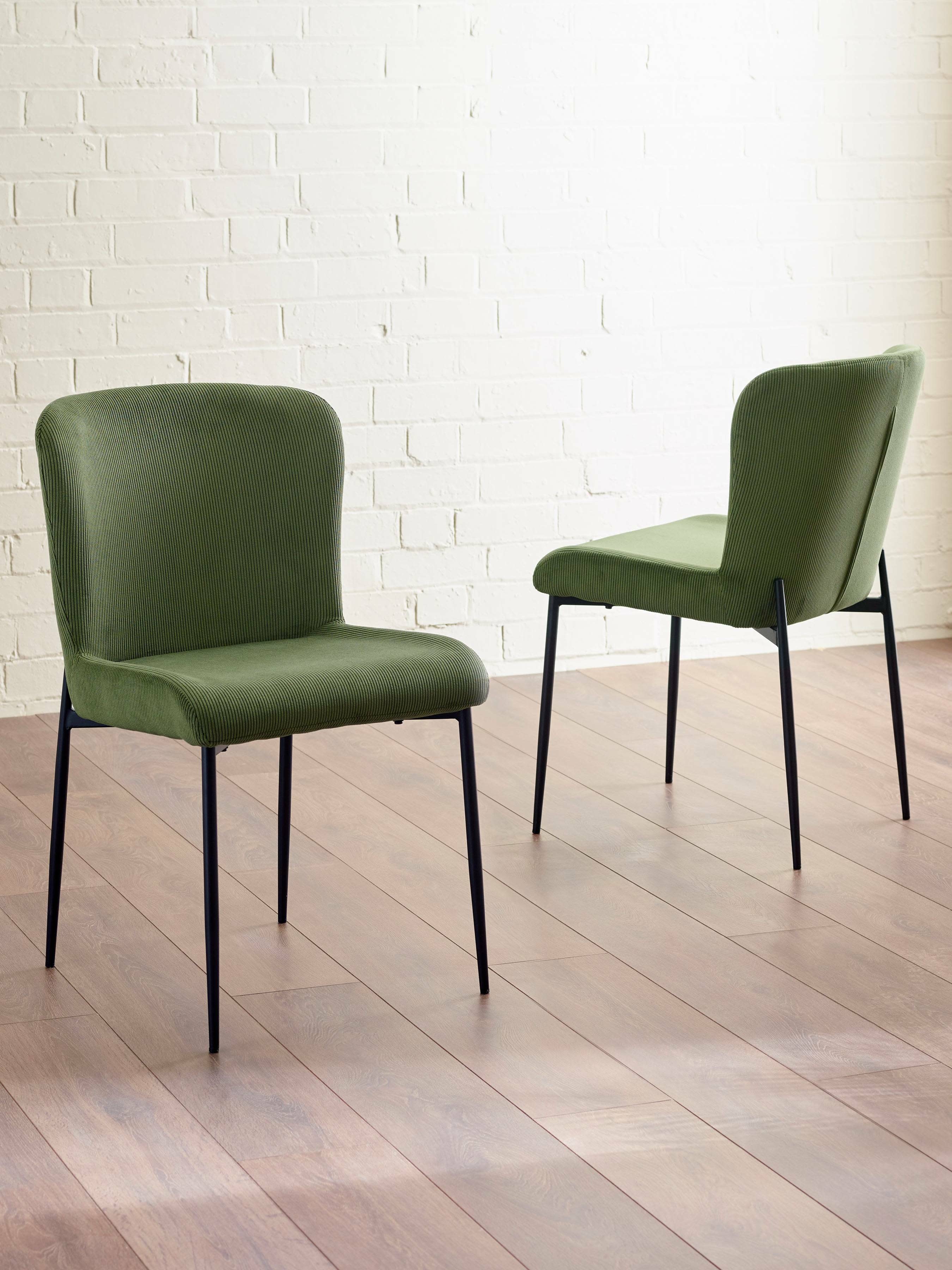 Set of 2 Leonie Dining Chairs - Green